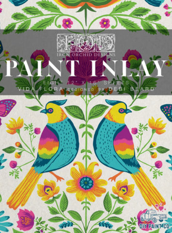 Paint Inlay - Ltd Ed - Vida Flora - 8 sheets