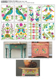 Paint Inlay - Ltd Ed - Vida Flora - 8 sheets