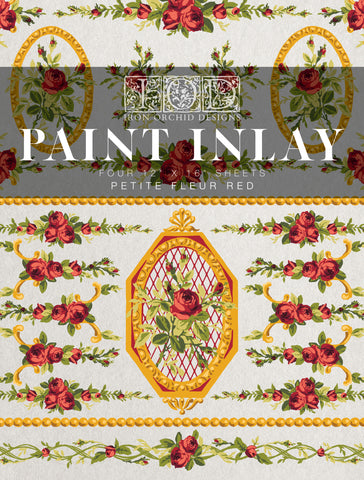 Paint Inlay - Ltd Ed - Petit Fleur Red
