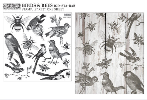 Birds & Bees - Stamp