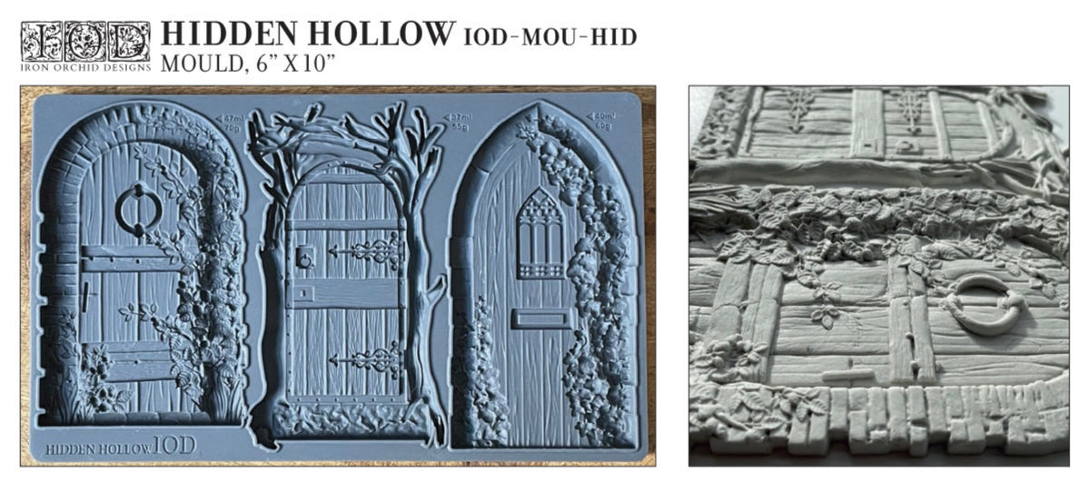 IOD Hidden Hollow, Silicone Mold 6 x 10