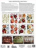 PRE ORDER Collage De Fleurs - Transfer - 8 sheets 12"x16"