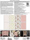Paint Inlay - Ltd Ed - Lattice Rose - 8 sheets