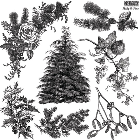 **NEW** Holly & Pine - Stamp