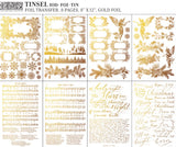 Tinsel - Decor Foil Transfer - 8 sheets 8"x12" - Ltd Ed