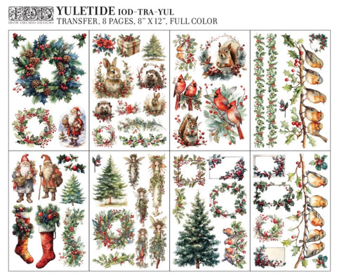 Yultide - Decor Transfer - 8 sheets 8"x12" - Ltd Ed