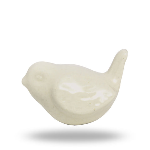 Ceramic Dove Knob - White